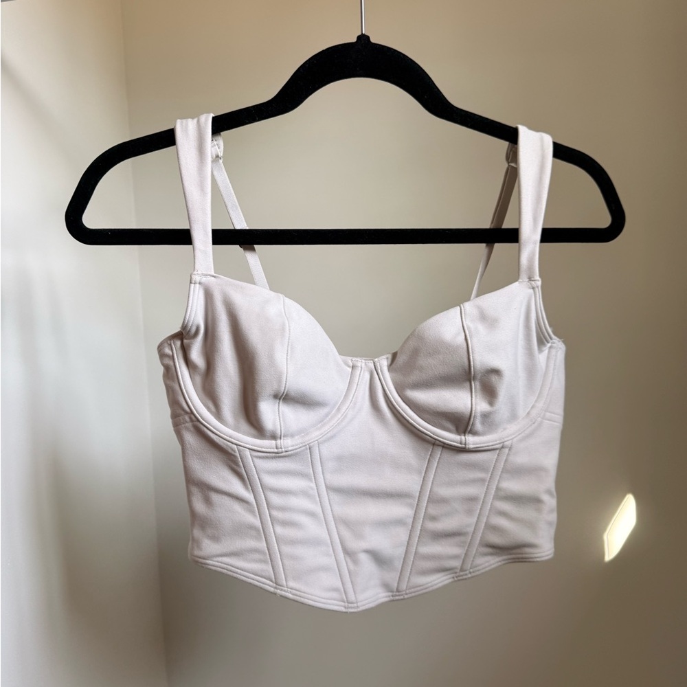 Gilly Hicks Cream Corset Bra